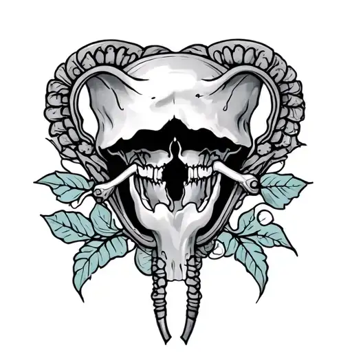 Ovarian Cancer tattoo design idea