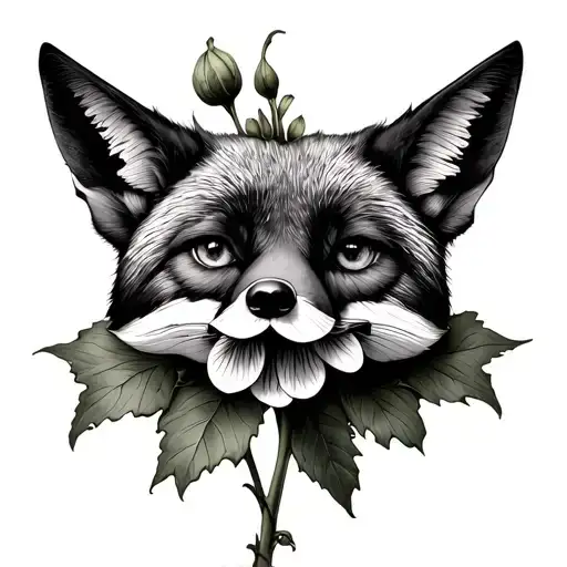 Foxglove tattoo design idea