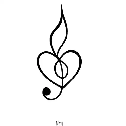 To eternally hold Melody in your heart with love and devotion. tattoo design idea