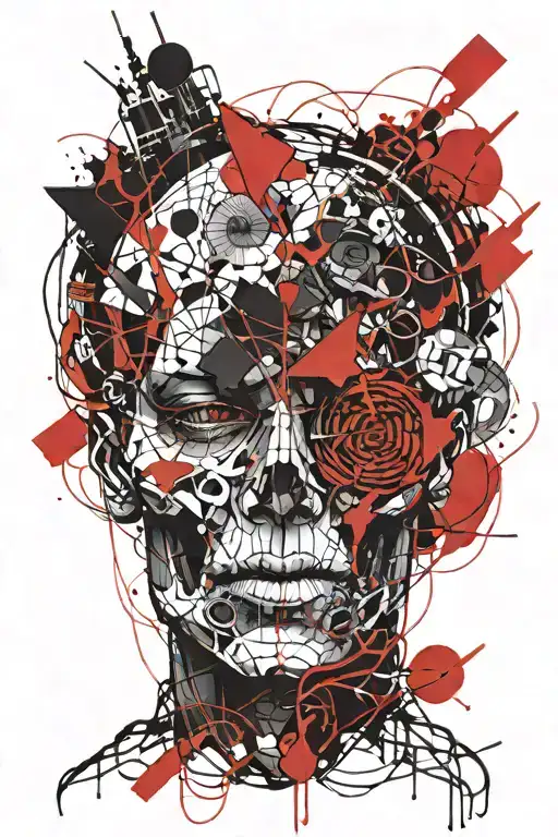 wire inferno tattoo design idea