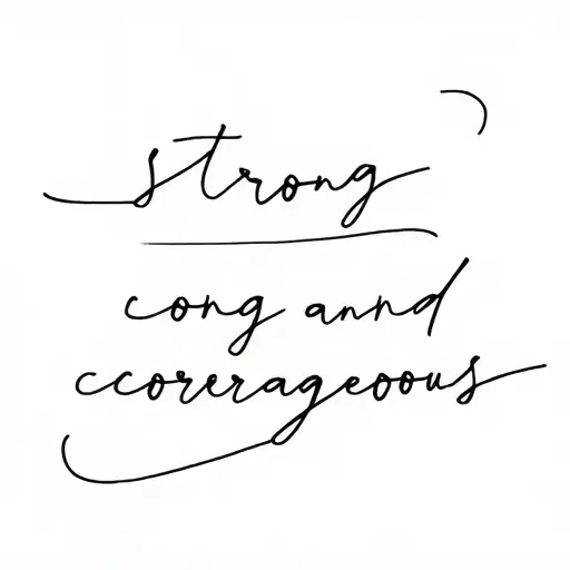 strong and courageous  tattoo design idea