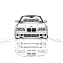 99 bmw e36 convertible tattoo design idea
