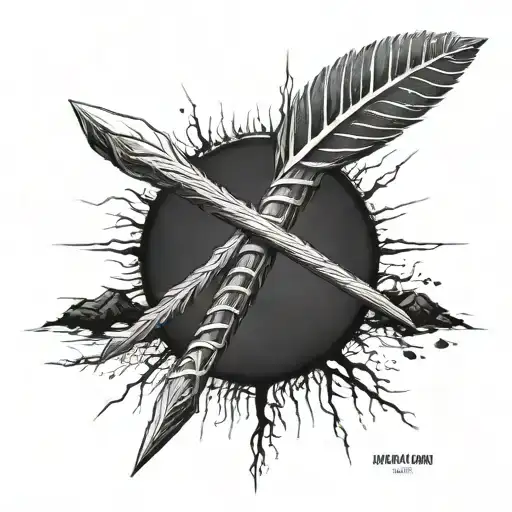 irish ogham ancient tattoo design idea