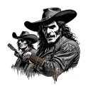 Cowboys From Hell tattoo design idea