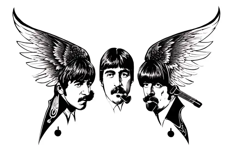 the Beatles  tattoo design idea