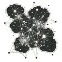 Pleiades Constellation tattoo design idea