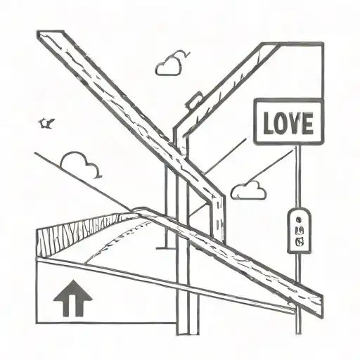 love yourz on a road sign tattoo design idea