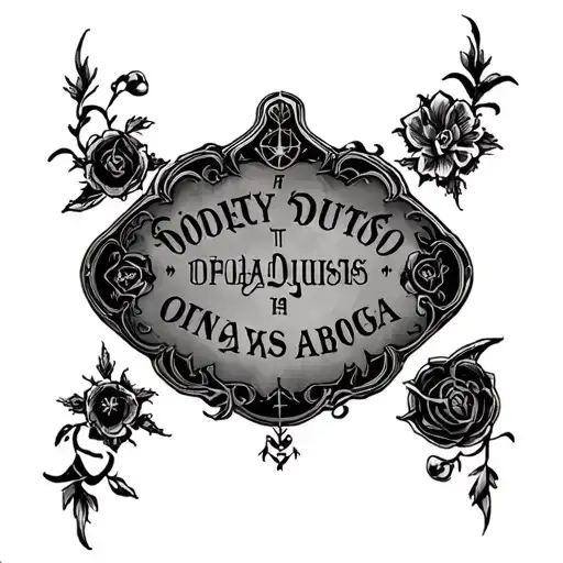 ouija board tattoo design idea