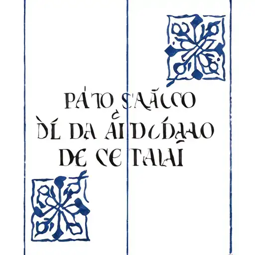 Portuguese tiles and saudade inscription tattoo design idea