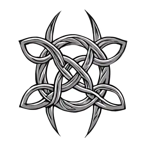 Celtic Father Daughter Knot tattoo design idea