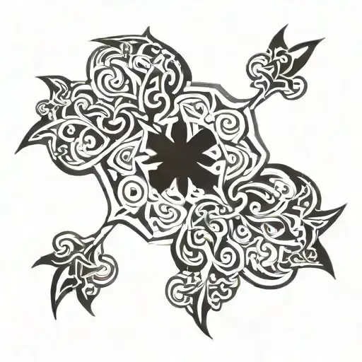 black clover tattoo design idea