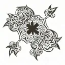 black clover tattoo design idea