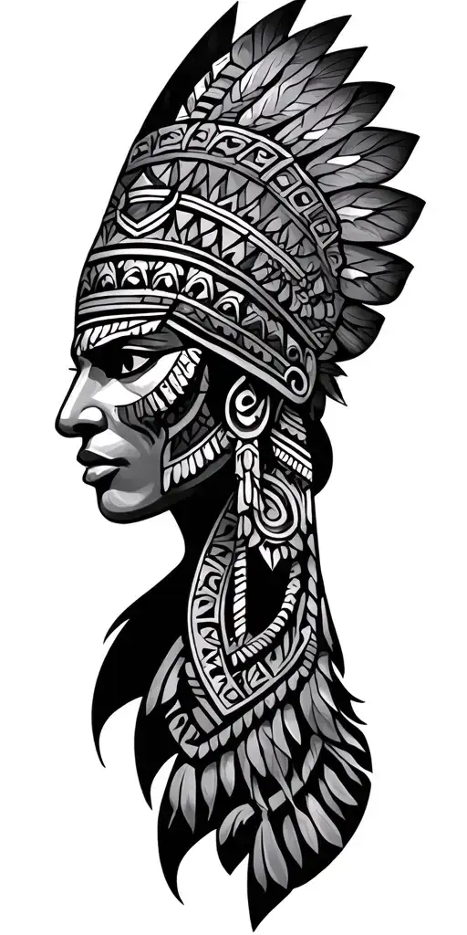 Aztec tattoo design idea