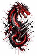 Mechanical Dragon clawing skin arm tattoo design idea