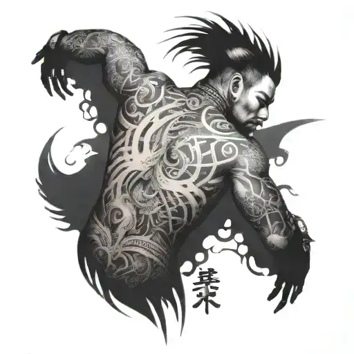 cyberpunk tattoo full back japanese style tattoo tattoo design idea