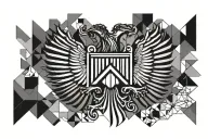 Albanian flag tattoo design idea