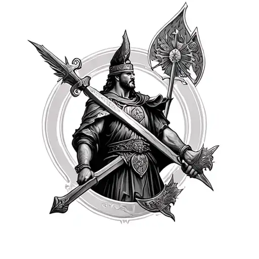 Saint Florian tattoo design idea