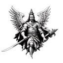 Saint Florian tattoo design idea