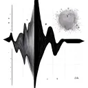 Heartbeat wave, minimalist, Jude, 15/05/2025 tattoo design idea