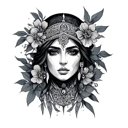 chichimeca sleeve tattoo design idea