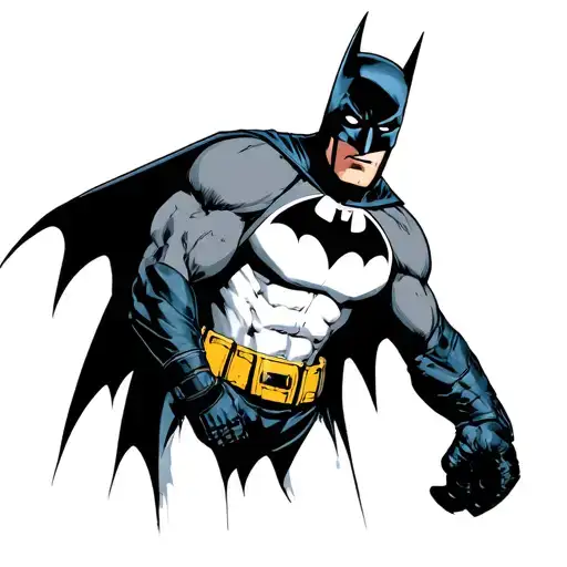 BATMAN AS ELECTRICIAN tattoo design idea