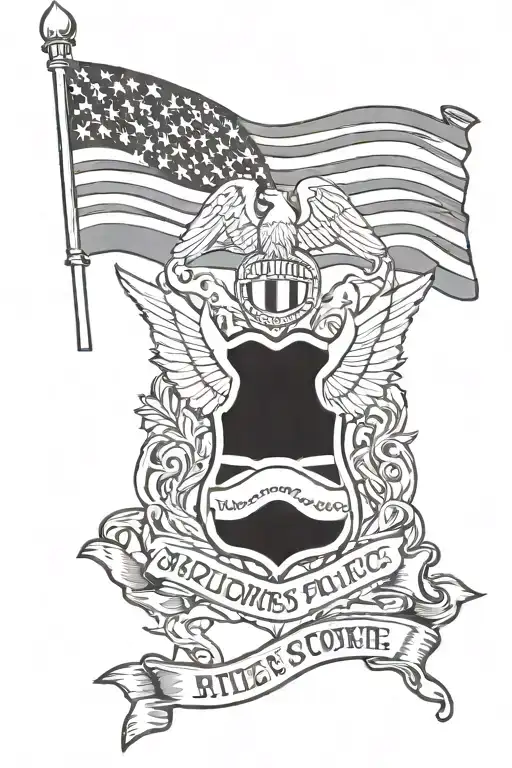 Biloxi Mississippi police officer us navy us army tattoo design idea