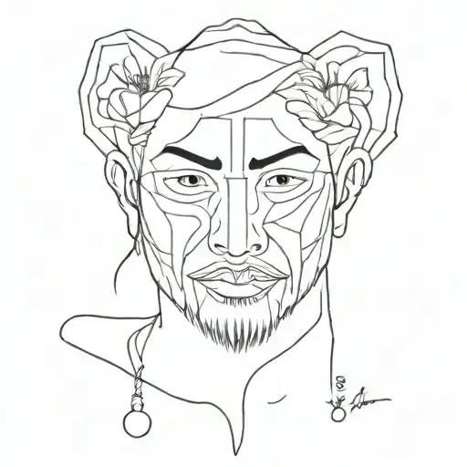 tattoo dedicated to my beloved Rozybaev Aziz, who was born on 10/22/1900 tattoo design idea