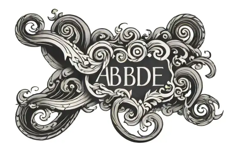 abide tattoo design idea