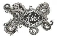 abide tattoo design idea