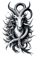 libra, gemini, aquarious, capricorn zodiac sign tattoo design idea