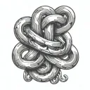 Chain, large links, tattoo design idea