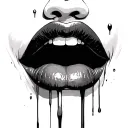 Will your tongue still remember the taste of my lips? tattoo design idea