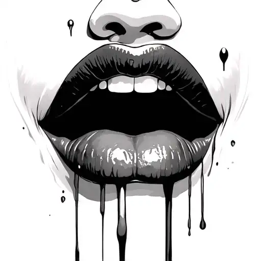 Will your tongue still remember the taste of my lips? tattoo design idea