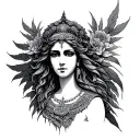 Hera Goddess tattoo design idea