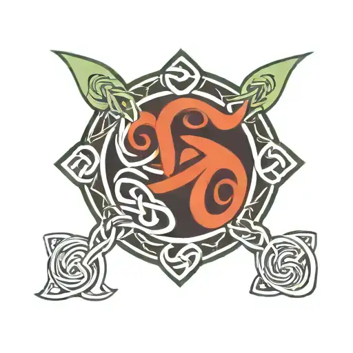 Celtic lesbian symbol tattoo design idea