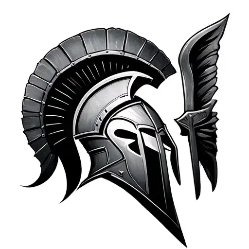 spartan warrior tattoo design idea