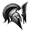 spartan warrior tattoo design idea