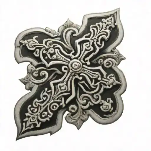 Orthodox Cross tattoo design idea