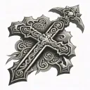 Orthodox Cross tattoo design idea