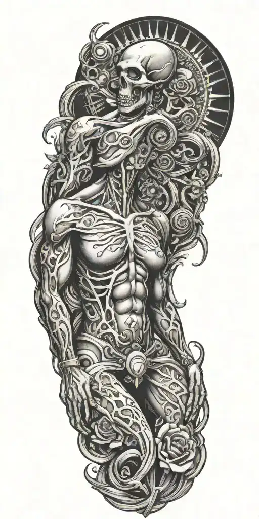 breast cancer awareness nirvana doctor tattoo design idea