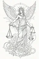 freedom and justice tattoo design idea