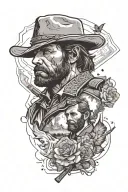 red dead redemption 2 tattoo design idea