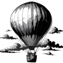 Hot Air Balloon tattoo design idea
