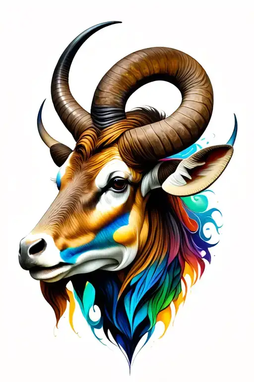 taurus and aries with constalletion tattoo design idea