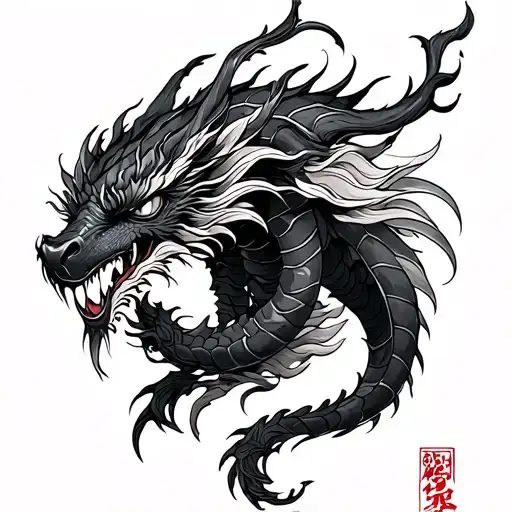 Ryujin tattoo design idea