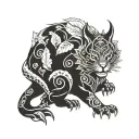 byakko tattoo design idea