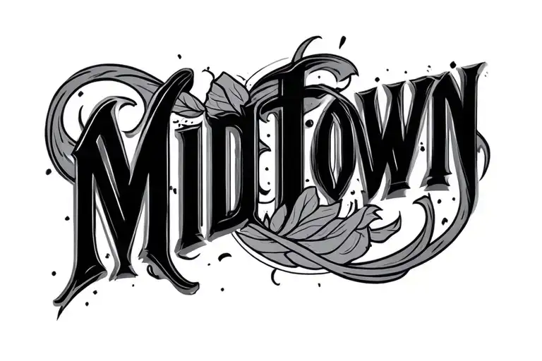 "Midtown" stomache tatoo tattoo design idea