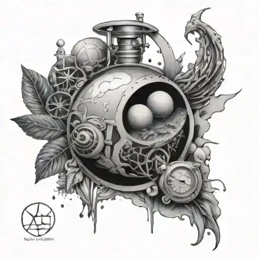 science themed tattoo tattoo design idea