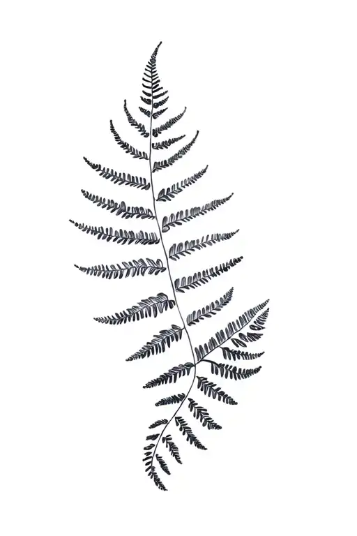 new zealand silver fern tattoo design idea