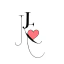 letters J "heart" E tattoo design idea